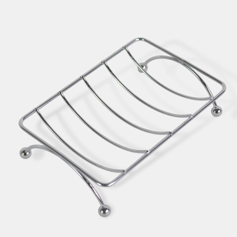 JABONERA METAL PLATA 12.4X8.5CM Unica