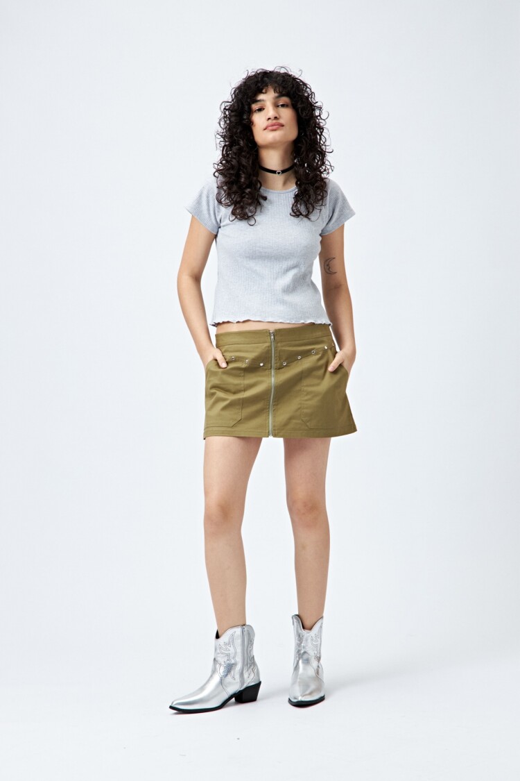 REMERA SANTA Gris Melange