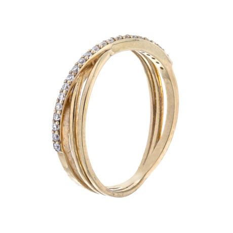 Anillo de oro 9 ktes con circonias. Anillo de oro 9 ktes con circonias.