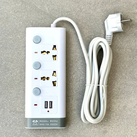 Alargue Universal (2 Tomas y 3 USB) Alargue Universal (2 Tomas y 3 USB)