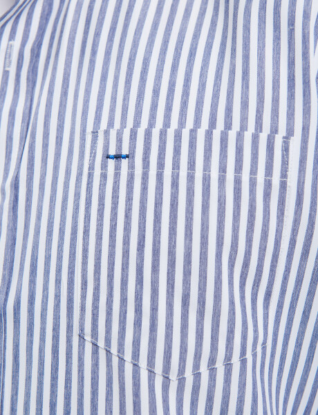 012549 CAMISA HARRINGTON LABEL Blanco/azul Osc