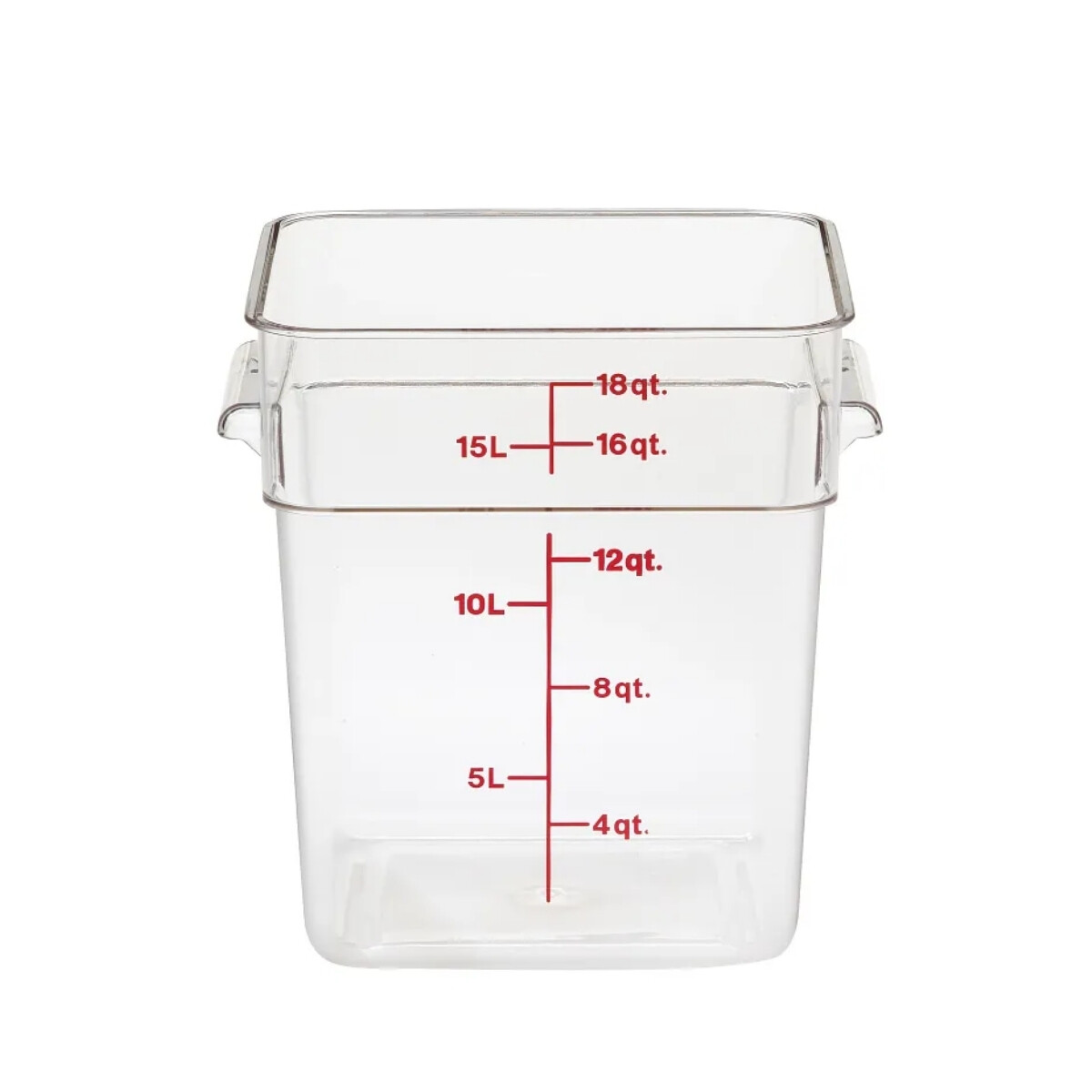 Recipiente Cuadrado Policarbonato 17.2 Litros 