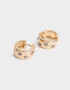 Aros Argollas Limited Edition Aro Argolla De Estrellas - Dorado