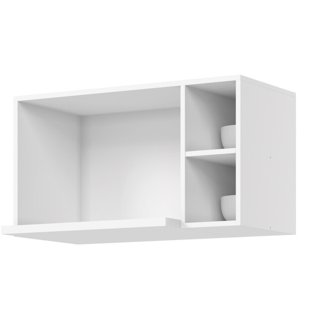 AÉREO ARMARIO PARA MICROONDAS CON NICHOS - LÍNEA AMERICANA. BLANCO