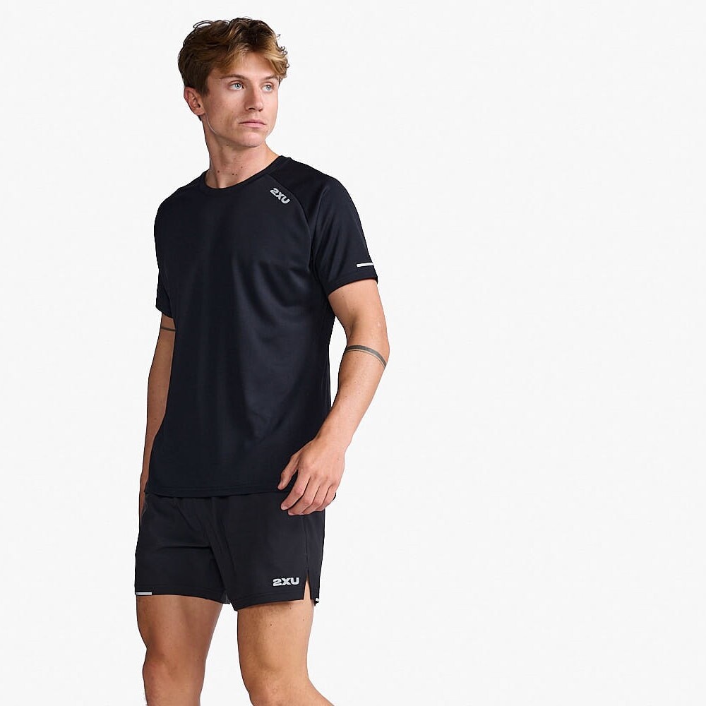 Aero Tee - Hombre Black/silver Reflective