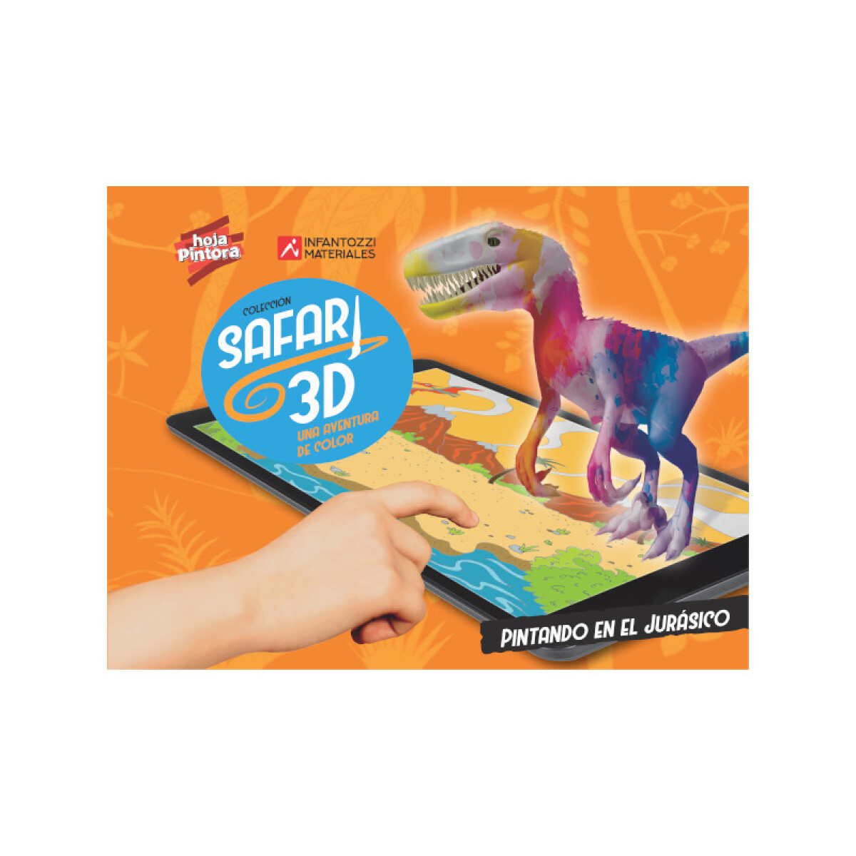 Libro Safari 3D Pintando en el Jurásico 