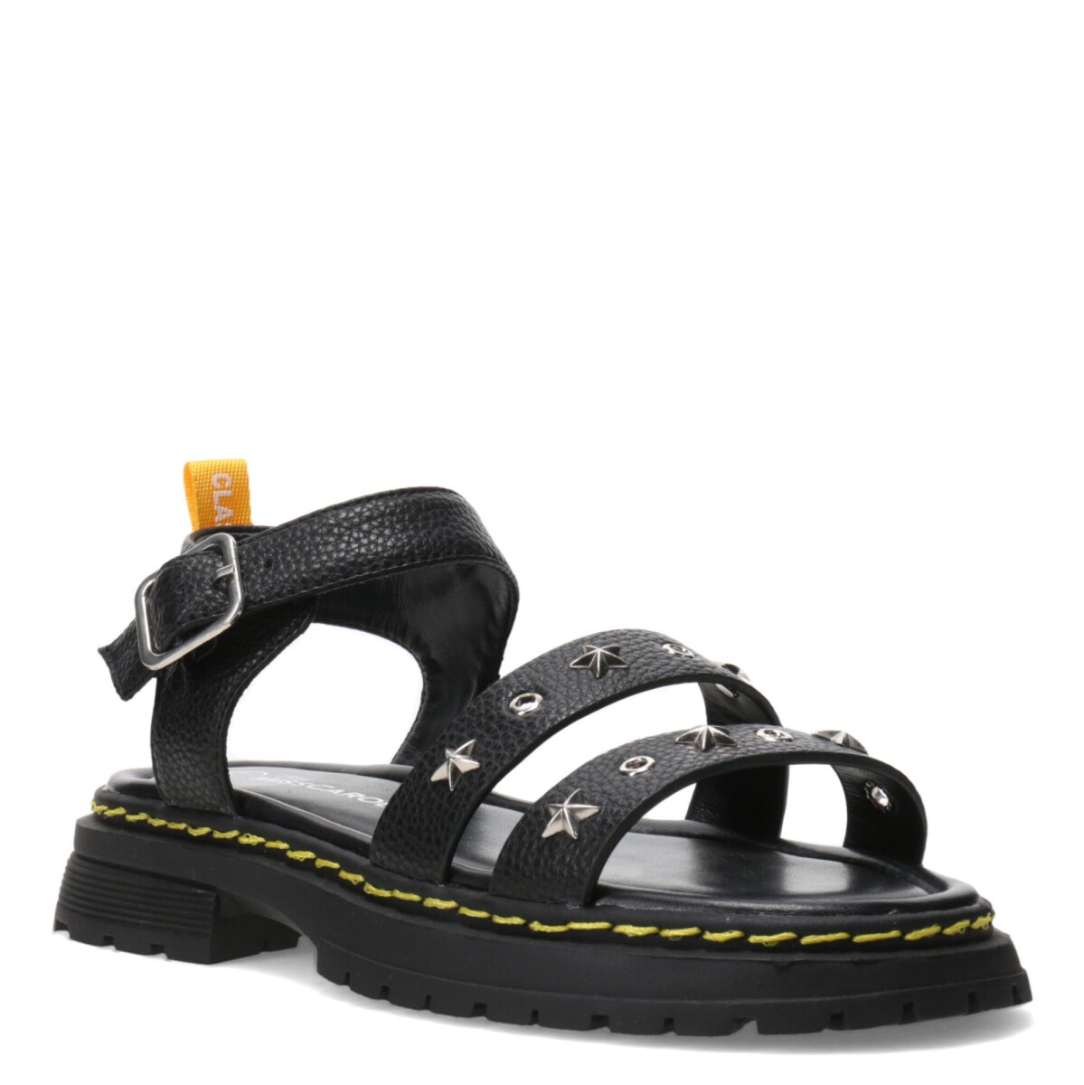 Sandalias de Niña MINI Miss Carol Tartan Con Tachas - Negro 