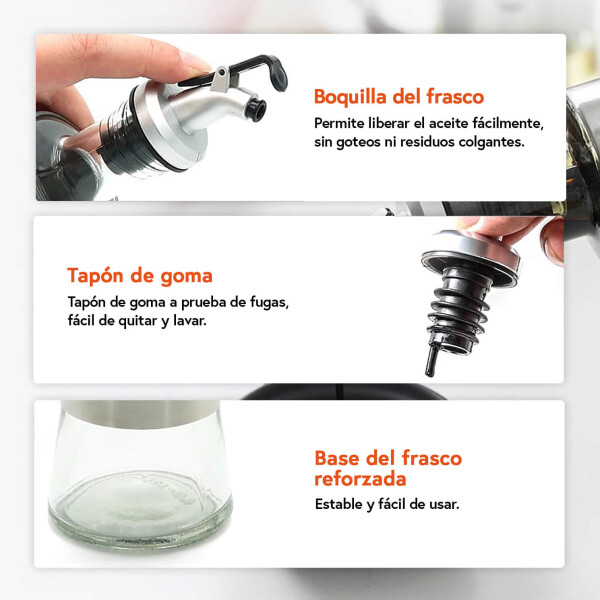 Aceitera de Acero Inoxidable 500 ml IMBACK IBK-HMJ061-ACE | Boquilla Antigoteo y Medidor Preciso Aceitera de Acero Inoxidable 500 ml IMBACK IBK-HMJ061-ACE | Boquilla Antigoteo y Medidor Preciso