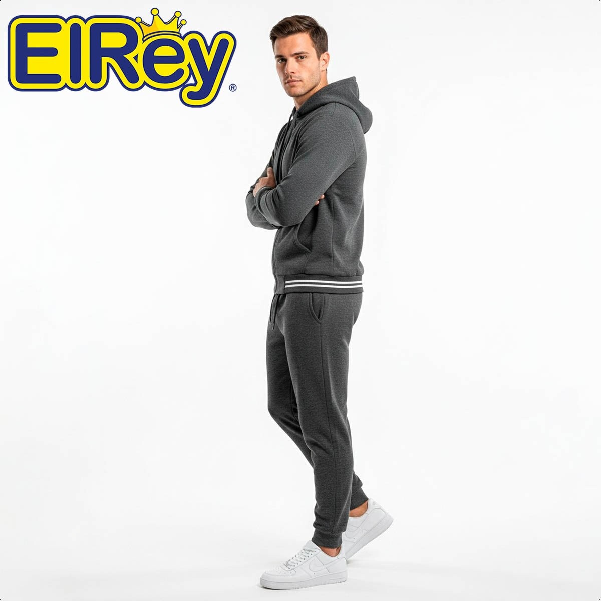 Conjunto Deportivo Uzspace Pantalón Campera Hombre - Gris 