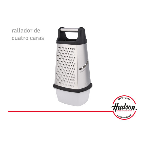 Rallador De 4 Caras De Acero Con Contenedor Linea Hudson Rallador De 4 Caras De Acero Con Contenedor Linea Hudson