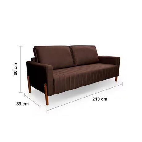 SOFA HELLEN 3 LUGARES CAPRICCIO MARRON SOFA HELLEN 3 LUGARES CAPRICCIO MARRON