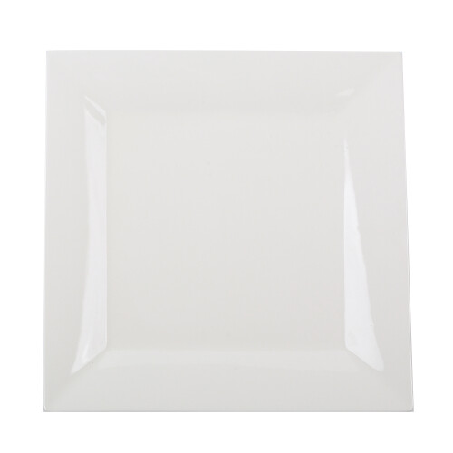 Me.Plato ceramica cuadrado blanco 25 CMS N/a