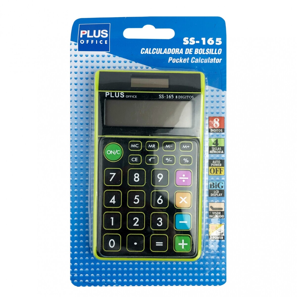 Calculadora Plus Office SS-165 - Verde 