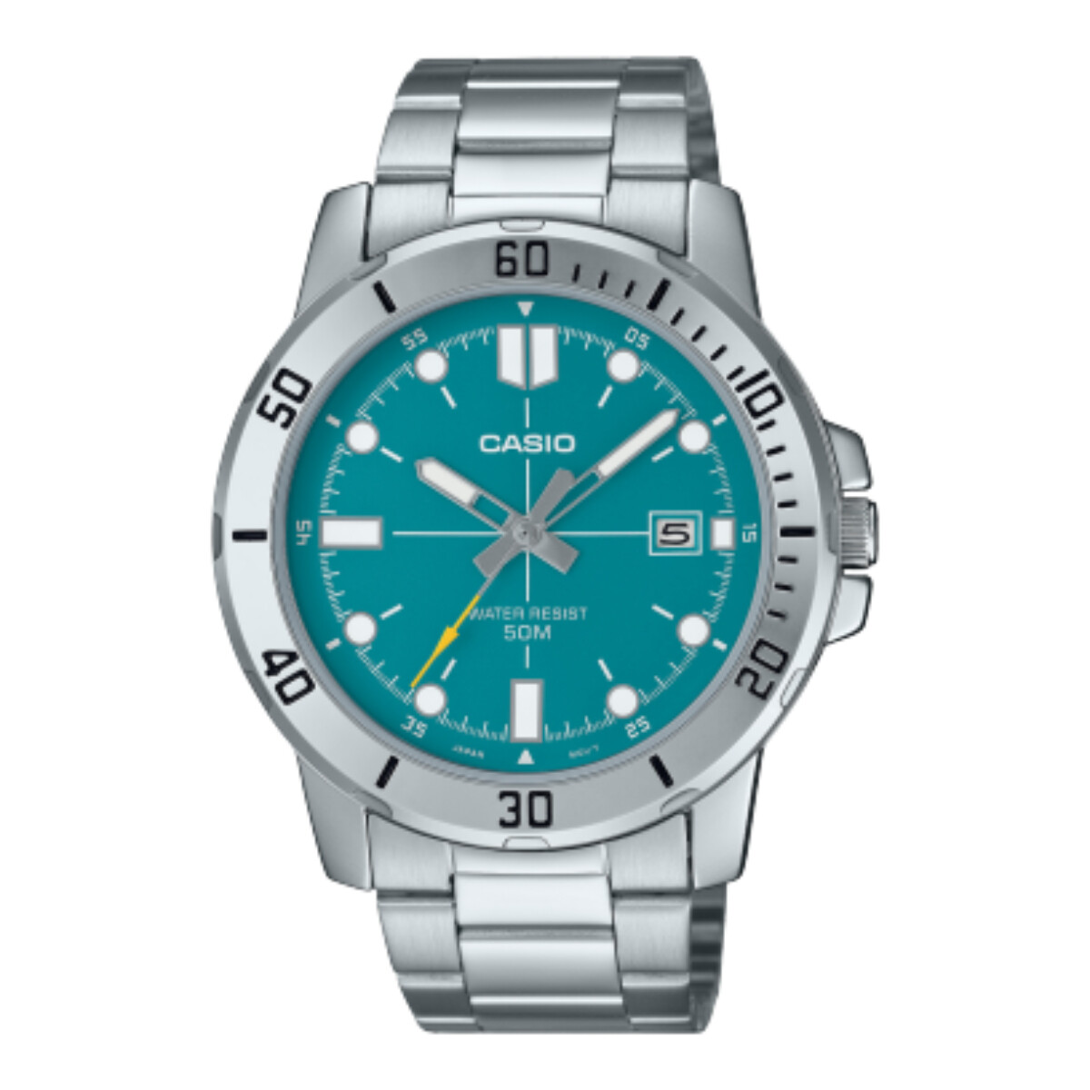 Reloj Casio Acero Clasico Plata 