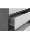 Armario BILLUND 80x193 blanco/hormigón Armario BILLUND 80x193 blanco/hormigón