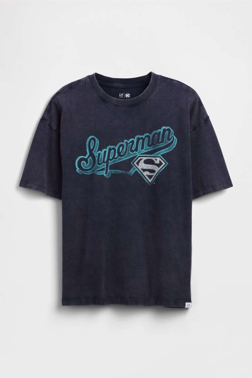 Remera Superman Niño Navy Uniform V2