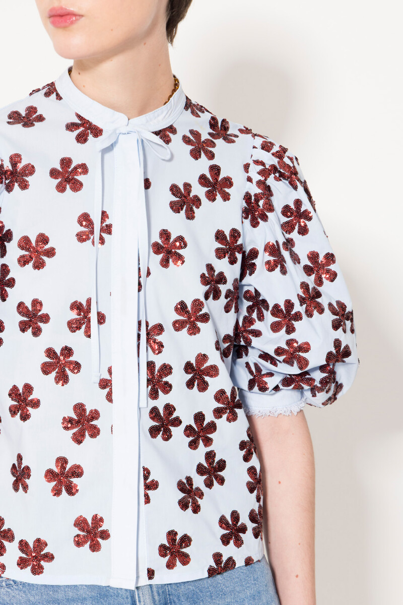 CAMISA LILY Celeste