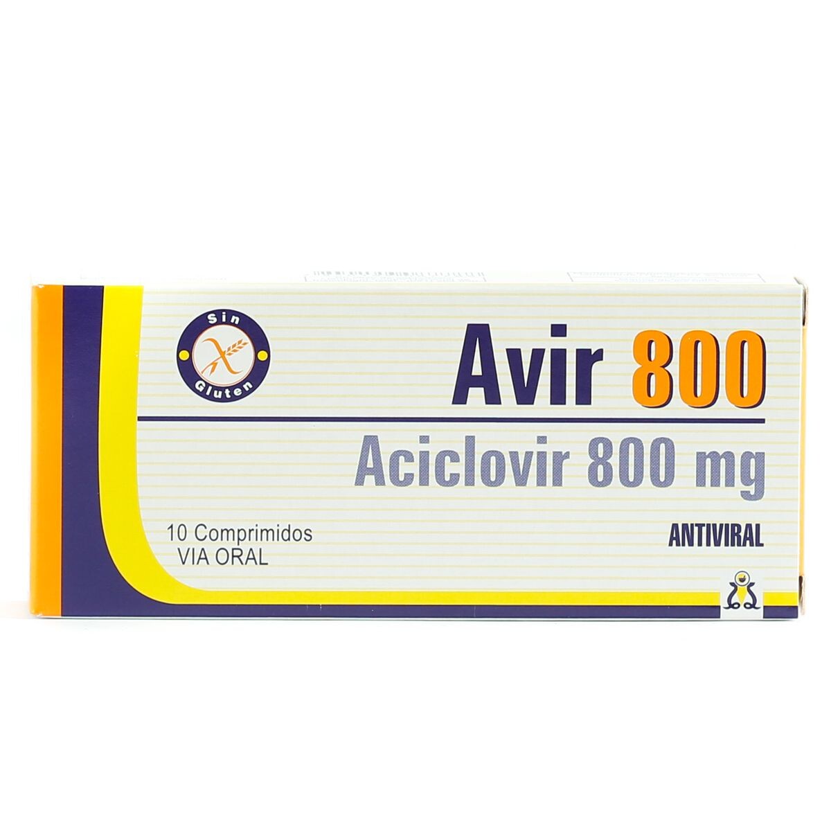 AVIR 800 MG. CJ X 10 COMP. 