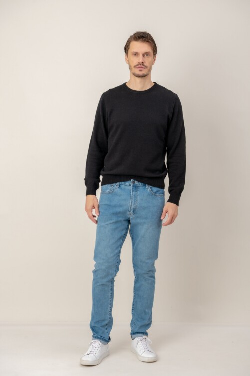Sweater base Lana Lambswoll Negro
