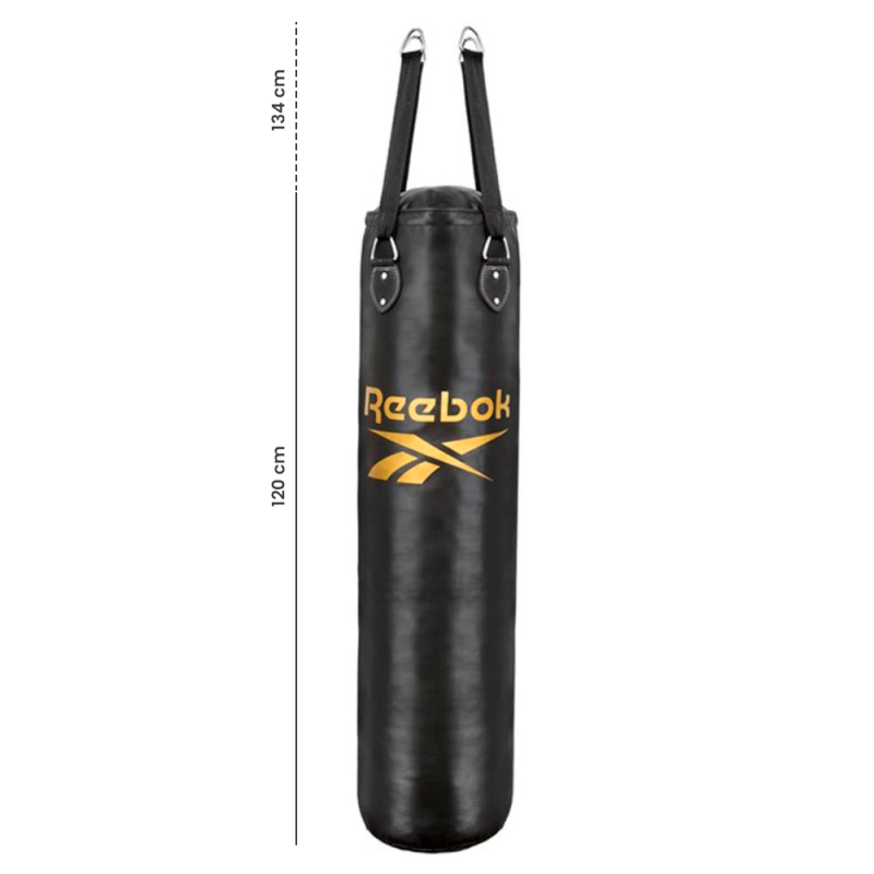 Bolsa de boxeo 20kg + guantes de 12 oz Reebok Negro