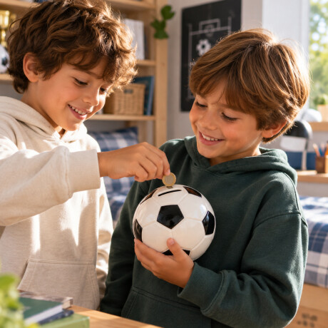Alcancía cerámica Pelota de Fútbol Sc