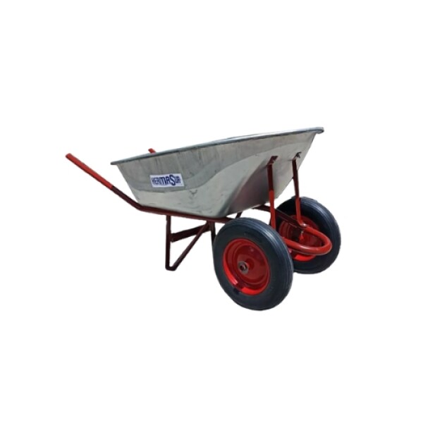 CARRETILLA GALVANIZADA 100Lts Doble Rueda Marca Hermasur®. CARRETILLA GALVANIZADA 100Lts Doble Rueda Marca Hermasur®.