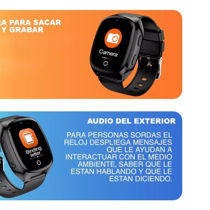 Reloj Teléfono 4g, Botón Sos, Gps Y Wifi Control Caídas Sin Color