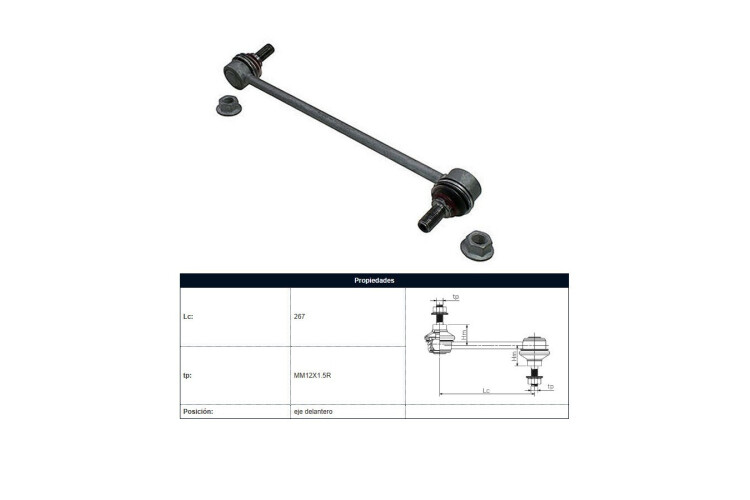 Bieleta Hyundai Tucson, Kia Sportage 11-25 Der/Izq Bieleta Hyundai Tucson, Kia Sportage 11-25 Der/Izq