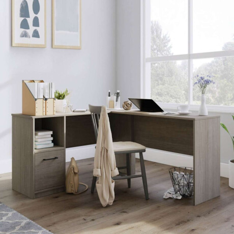 Escritorio en L con cajion Sauder Linea Beginnings