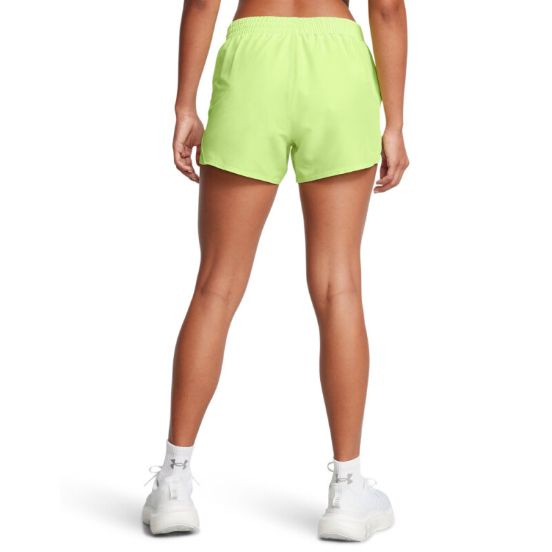 UA Fly By 3'' Shorts-RED GRN-304