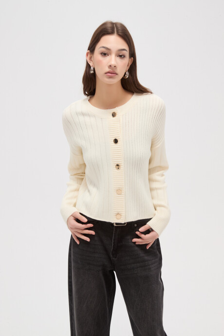 Cardigan Eloalia Marfil / Off White