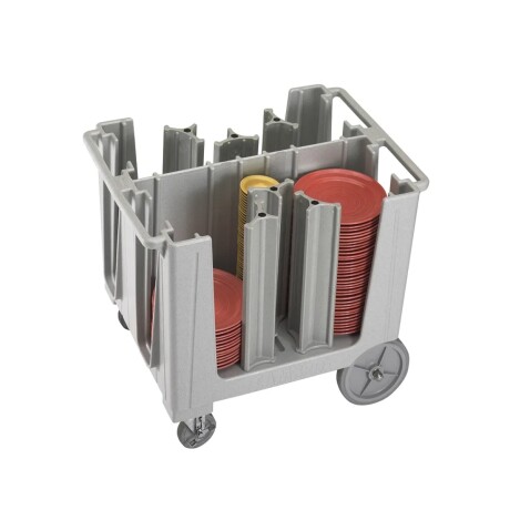 Carro para Platos 6 Divisiones Gris Moteado Carro para Platos 6 Divisiones Gris Moteado