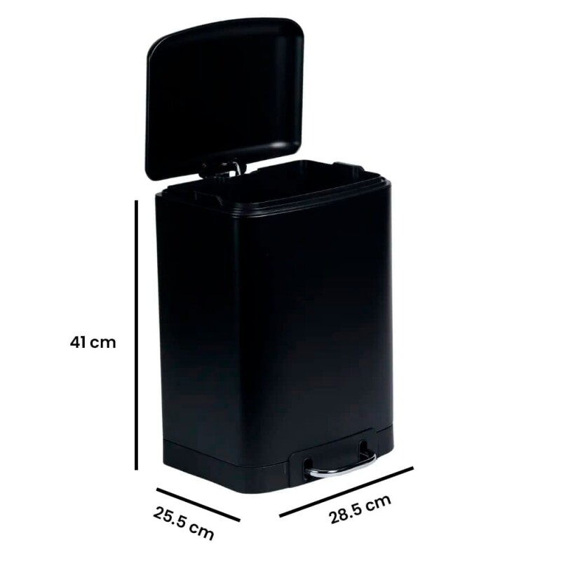 Tacho cesto de basura acero inoxidable 12L negro Tacho cesto de basura acero inoxidable 12L negro