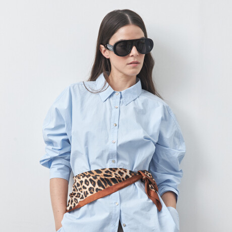 CAMISA CHRISTA Celeste