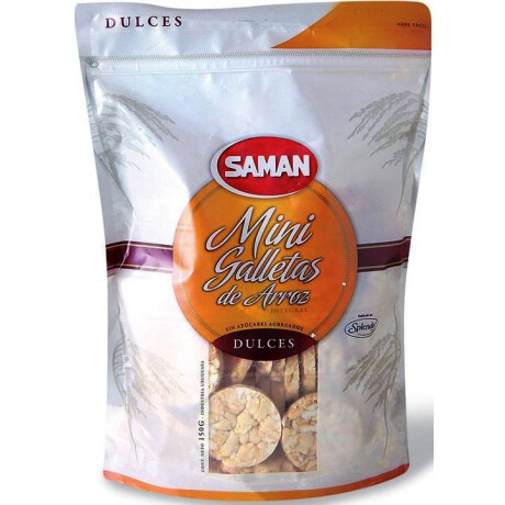 GALLETA DE ARROZ SAMAN MINI 150G DULCE GALLETA DE ARROZ SAMAN MINI 150G DULCE