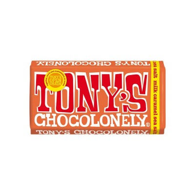 Chocolate con leche caramelo y sal marina 32% 180g Tony´s Chocolate Caram 32% 180g Tony