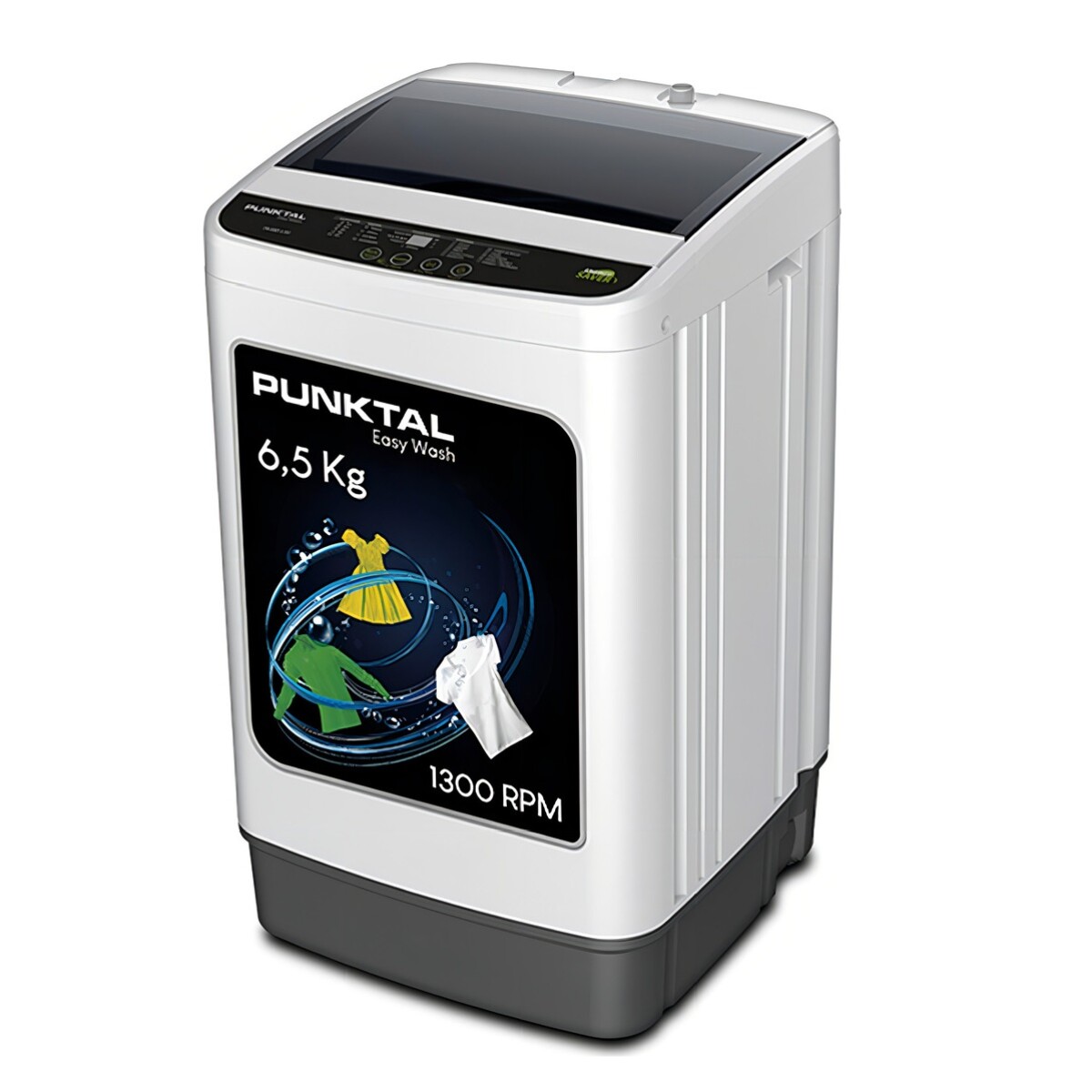 Lavarropas Punktal Carga Superior 6,5 Kg 1300 Rpm Color Blanco 