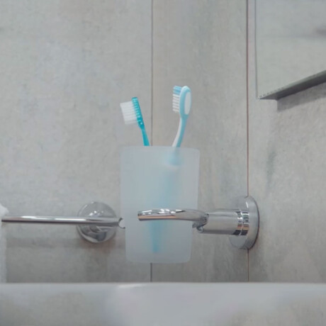 Portavaso Con Vaso Incluido 0.115X0.115X0.09 Fv CROMO