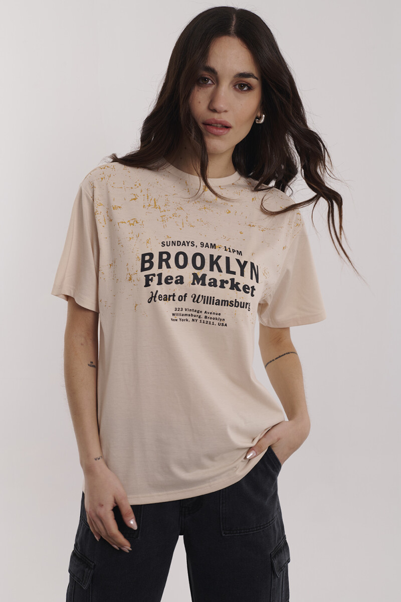 REMERA FEDERICA BEIGE