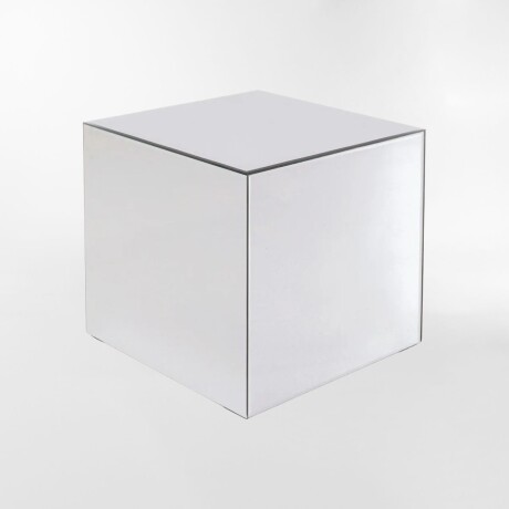 MESA AUXILIAR LUXY MIRROR Plateado - CUADRADO/A