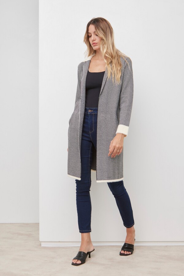 Cardigan Piel NEGRO/CRUDO