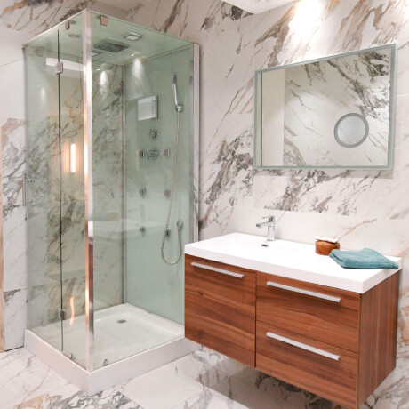 MOBILIARIO BAÑO ELEMENTO CON BACHA 3 CAJONES MADERA NOGAL NOGAL