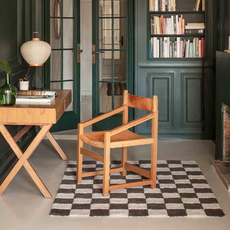 Alfombra lavable -Kitchen Tiles Black