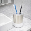Vaso Portacepillo de Plástico y Acero Inoxidable Vaso Portacepillo de Plástico y Acero Inoxidable