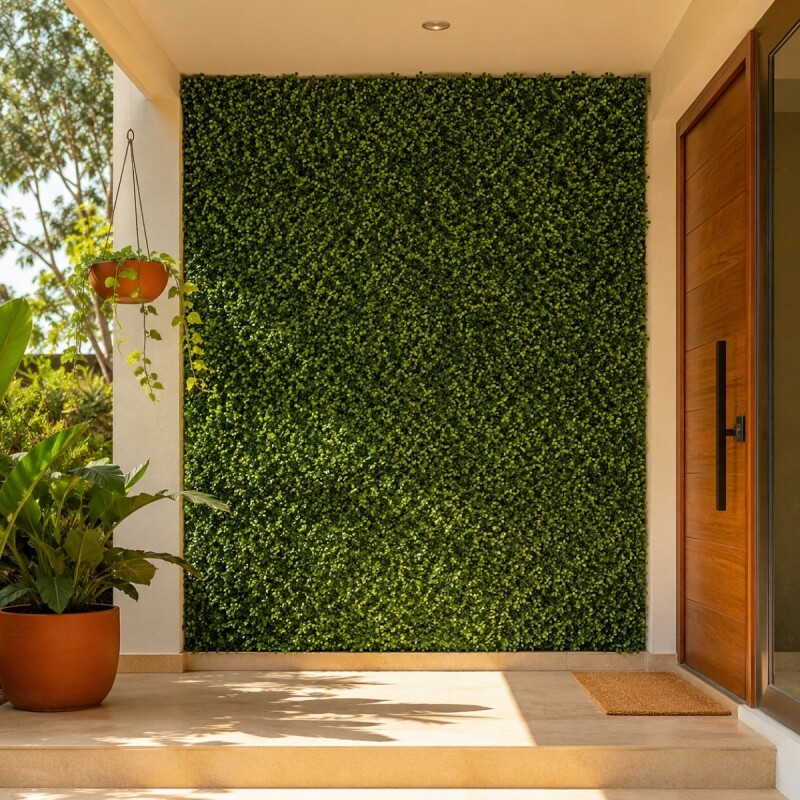 Panel artificial símil trébol 40x60 cm VERDE