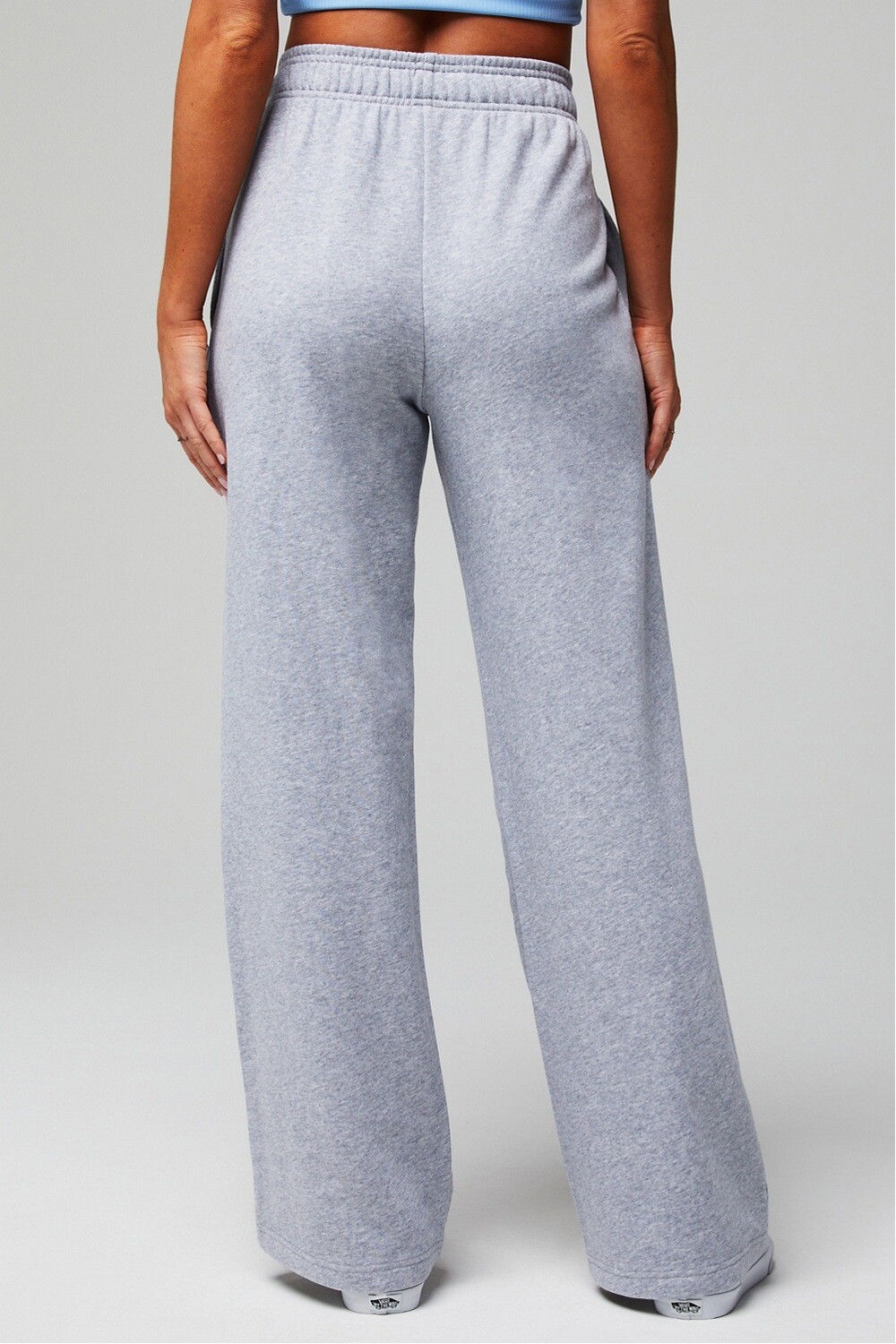 Year Round Terry Wide Leg Sweatpant Classic Grey Heather