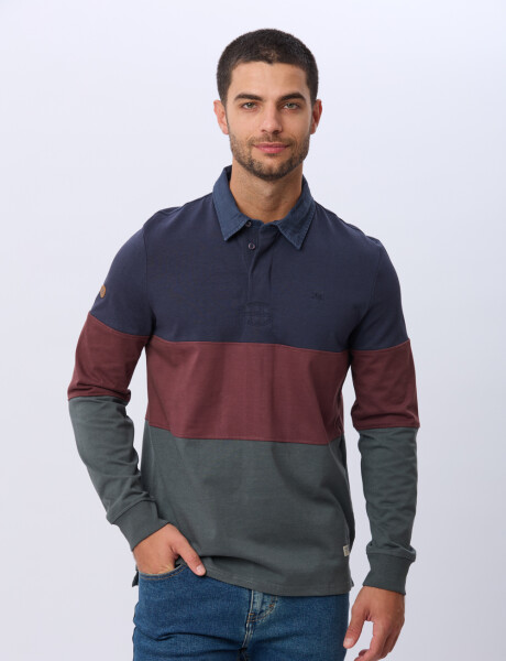 REMERA POLO DE ALGODÓN Azul