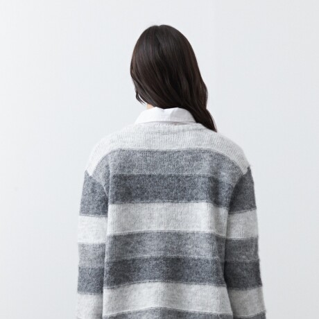CARDIGAN FROST Gris Melange