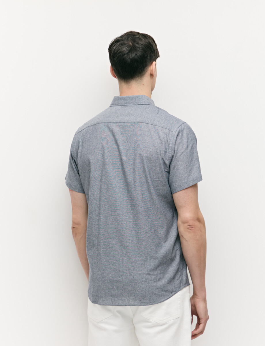 012725 CAMISA COTTON WILL Gris