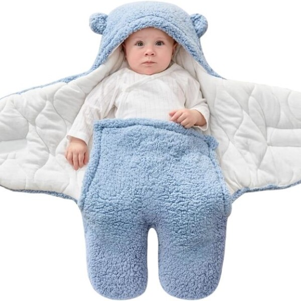 sobre corderito porta enfant bebe celeste